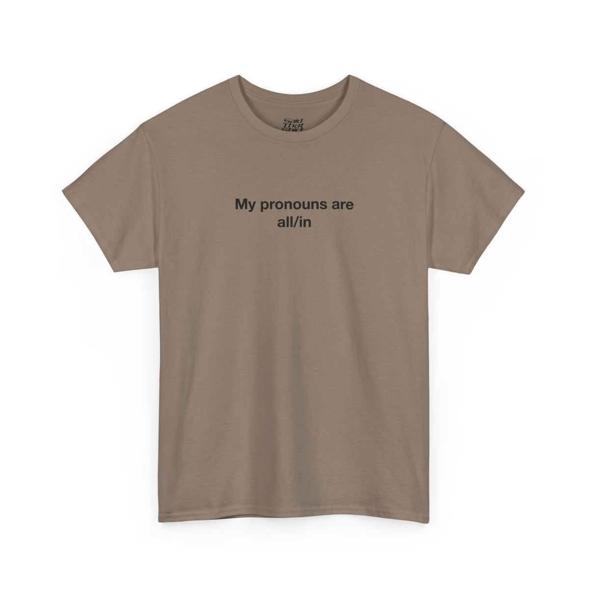 My pronouns are all/in