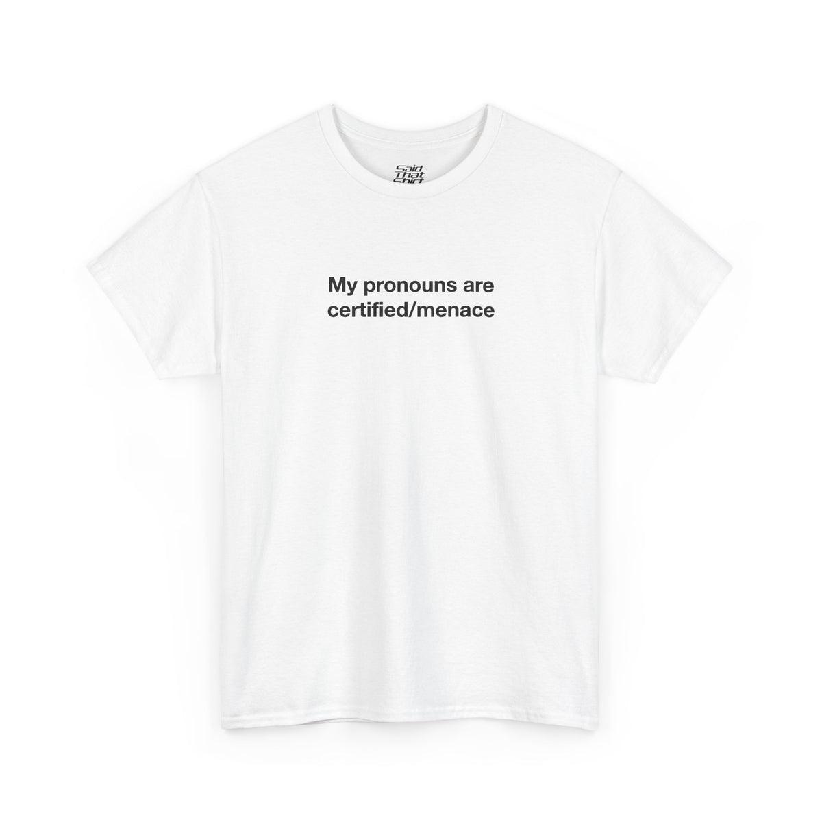 my pronouns are certified/menace